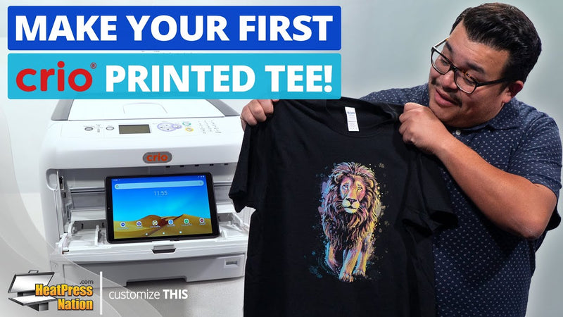 How To Make Your First T-Shirt With A Crio White Toner Printer